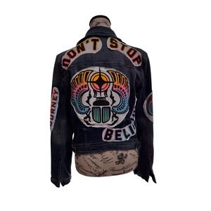 Upcycled Journey Custom Denim Jacket